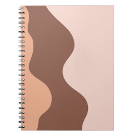 Caderno Espiral Notebooks, marrom, monograma, aquarela,bonito,crem