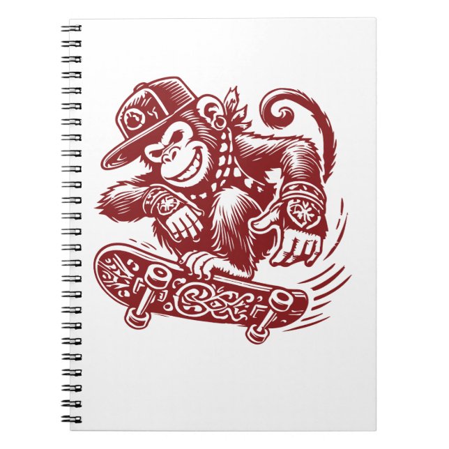 Caderno Espiral Notebooks para macacos (Frente)
