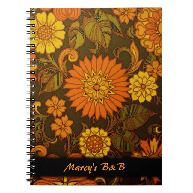 Caderno Espiral Notebooks personalizados com o Impressão Retro Dai (Frente)