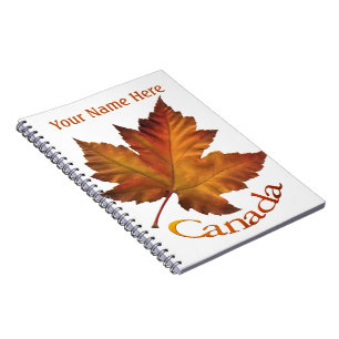 Caderno Espiral Notebooks personalizados Diário Souvenir Canadá