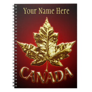 Caderno Espiral Notebooks personalizados Diário Souvenir Canadá