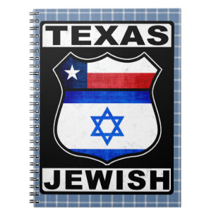Caderno Espiral Notepad Americano Judaico do Texas