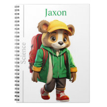 Notepad espiral do tema do urso inspirado para a e