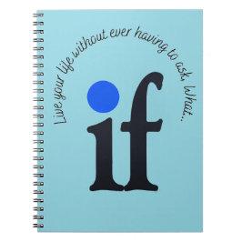 Caderno Espiral Notepad Inspiracional 'What if'