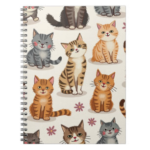 Caderno Espiral Notepad Quadrado do Cat