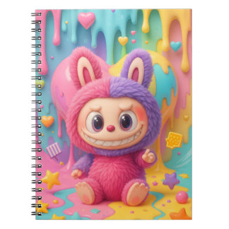 Caderno Espiral notes Labubu