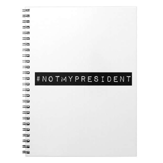 Caderno Espiral #notmypresidente (Frente)