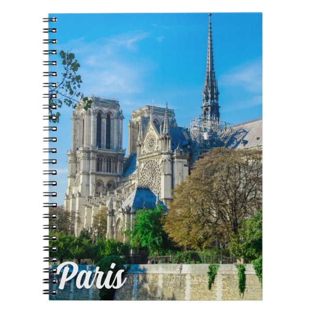 Caderno Espiral Notre Dame de Paris, França (Frente)