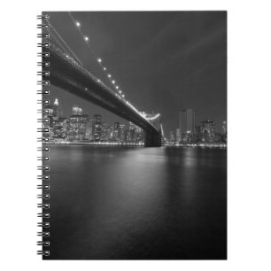 Caderno Espiral Nova Iorque Branco preto - Skyline