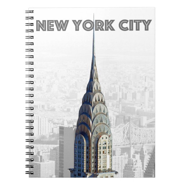 Caderno Espiral Nova Iorque do prédio Chrysler (Frente)