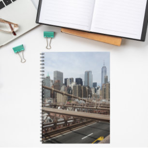 Caderno Espiral Nova Iorque Lower Manhattan Skyline