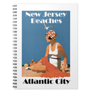 Caderno Espiral Nova Jersey Beaches ~ Atlantic City