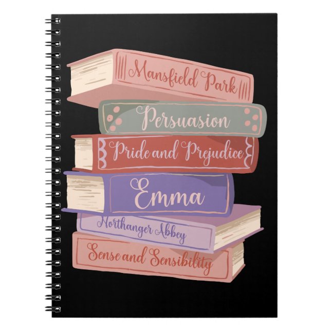 Caderno Espiral Novels V de Jane Austen (Frente)