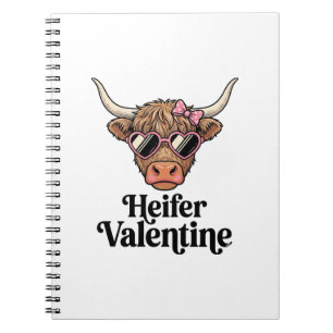 Caderno Espiral Novilha Vaquejada Vaca Highland Vintage Design_1