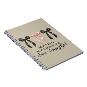 Caderno Espiral Novo Ano Novos Começos Mesmo Deus Incrível Religio