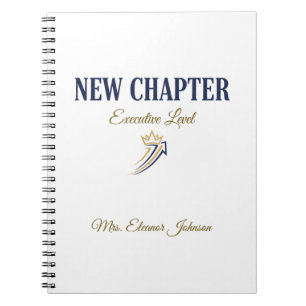 Caderno Espiral Novo Capítulo Executivo Personalizado Nível Execut