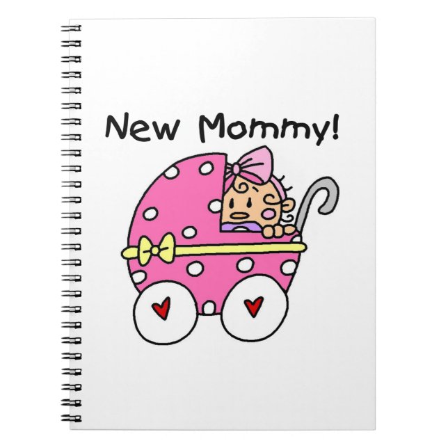 Caderno Espiral Novos presentes para a menina da Mamãe (Frente)