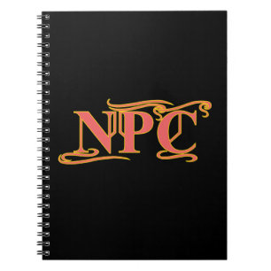Caderno Espiral NPC Não maim Rob ou RPG engraçado no Matar