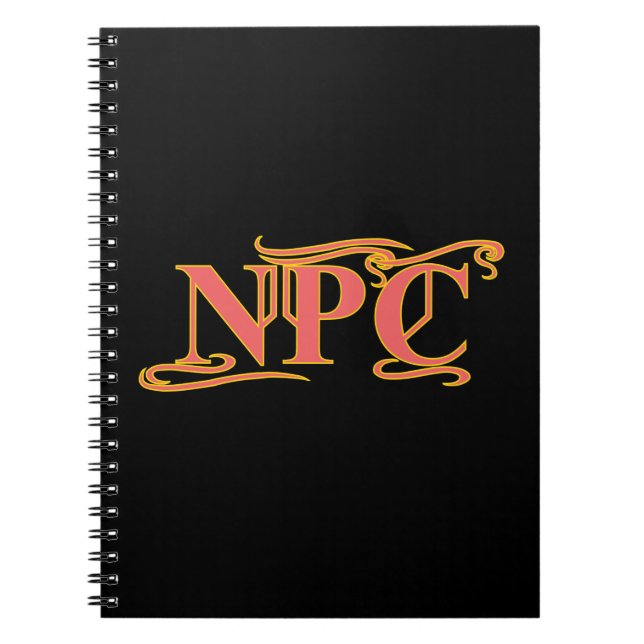 Caderno Espiral NPC Não maim Rob ou RPG engraçado no Matar (Frente)