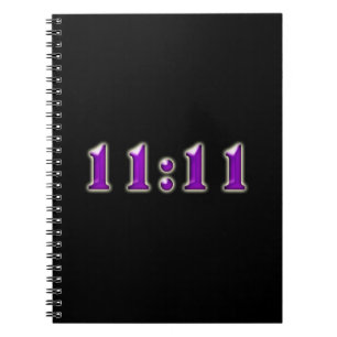Caderno Espiral Números roxos do 11:11