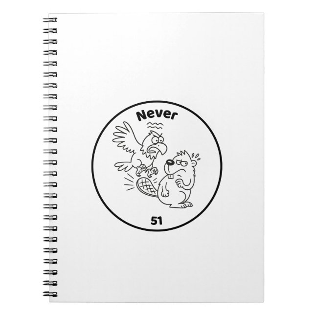 Caderno Espiral Nunca 51 Beaver vs Eagle (Frente)