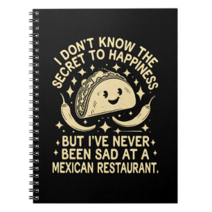 Caderno Espiral Nunca Fiquei Triste Num Restaurante Mexicano Diver