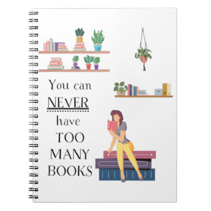 Caderno Espiral Nunca Muitas Garotas Lendo