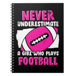 Caderno Espiral Nunca Subestime Uma Rapariga Que Jogue Futebol