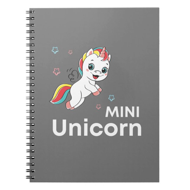 Caderno Espiral Nunicórnio Moderno de bebê bonito (Frente)