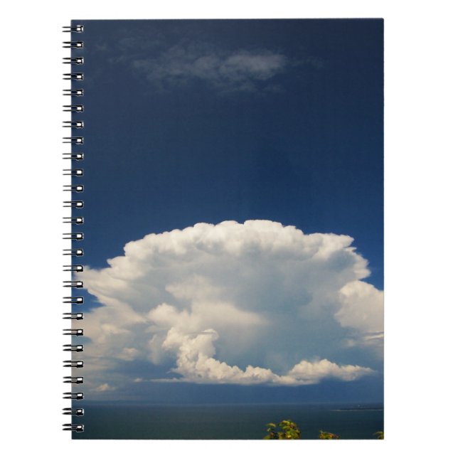 Caderno Espiral Nuvem Branca Fofa              (Frente)