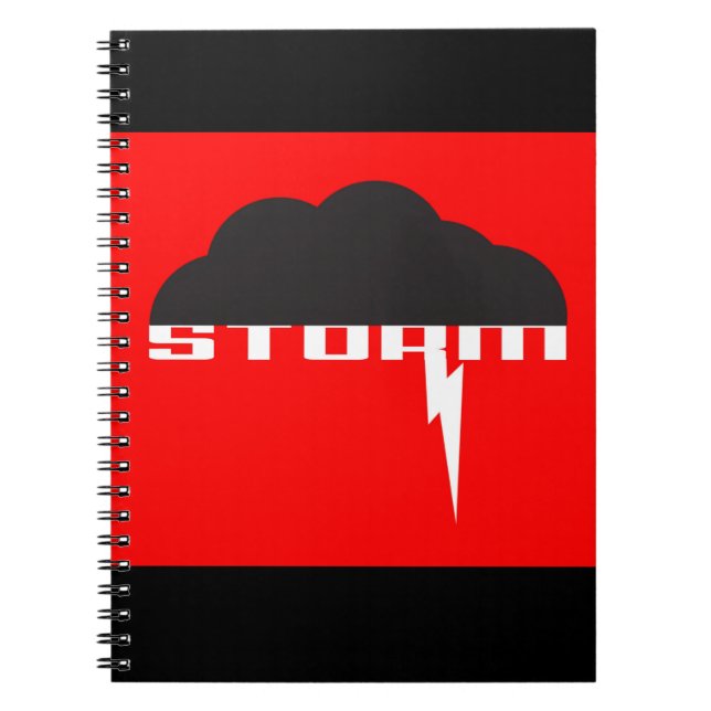 Caderno Espiral Nuvem de tempestade (Frente)