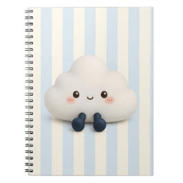Caderno Espiral Nuvem Kawaii Fofa