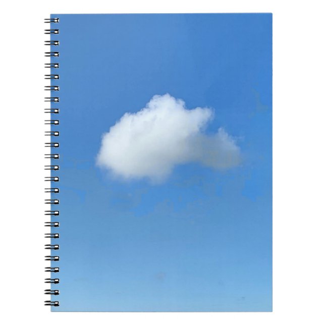 Caderno Espiral Nuvem Solitária  (Frente)
