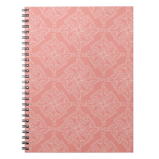 Caderno Espiral Nuvens 1 a rosa (Frente)