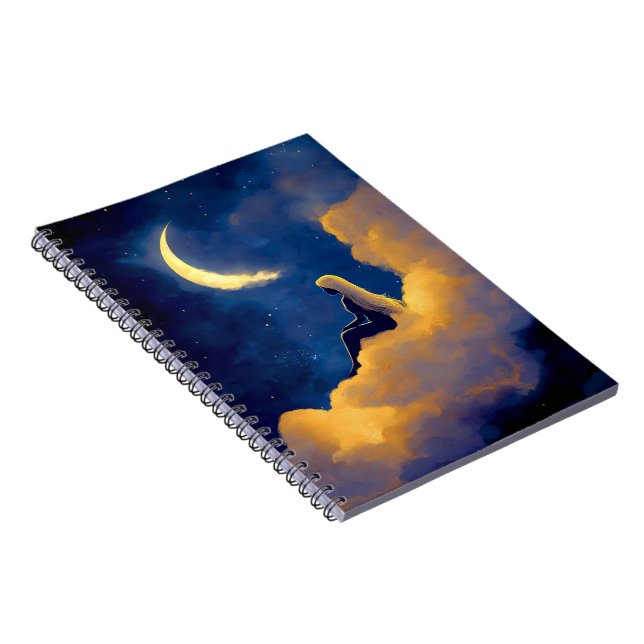 Caderno Espiral Nuvens ao Luar (Lado Direito)
