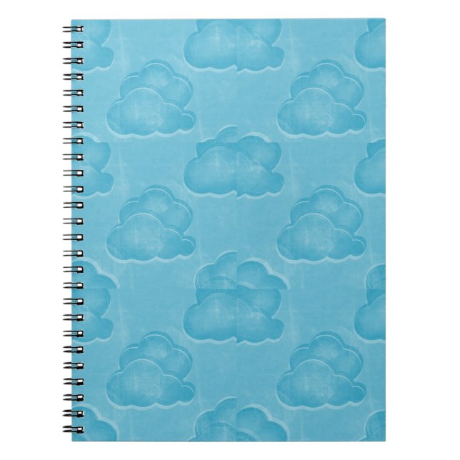 Caderno Espiral Nuvens Azuis (Frente)