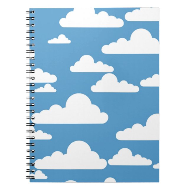 CADERNO ESPIRAL NUVENS BRANCAS (Frente)