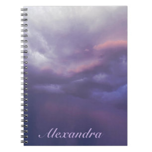 Caderno Espiral Nuvens de Tempestade Coloridas