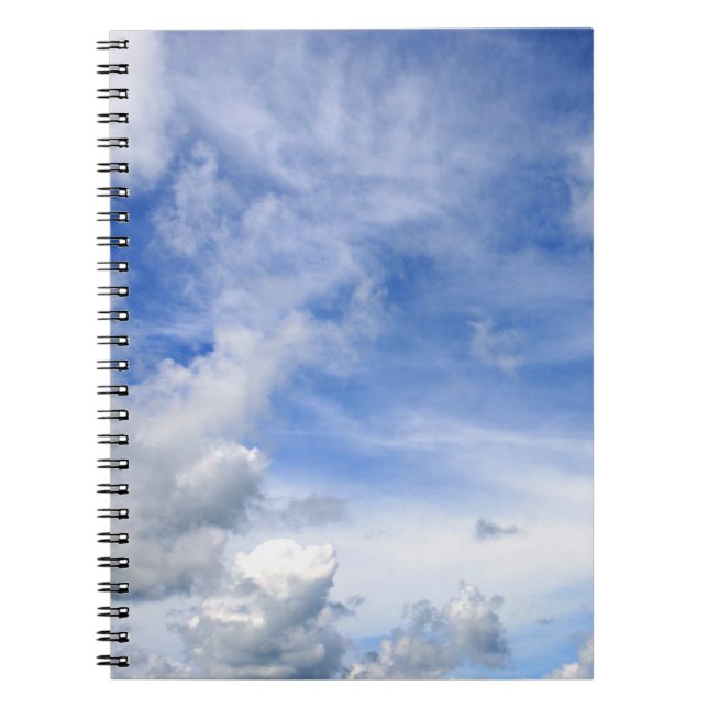 Caderno Espiral Nuvens do céu azul - Bloco de notas (Frente)