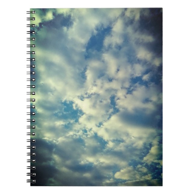 Caderno Espiral Nuvens estreitas (Frente)