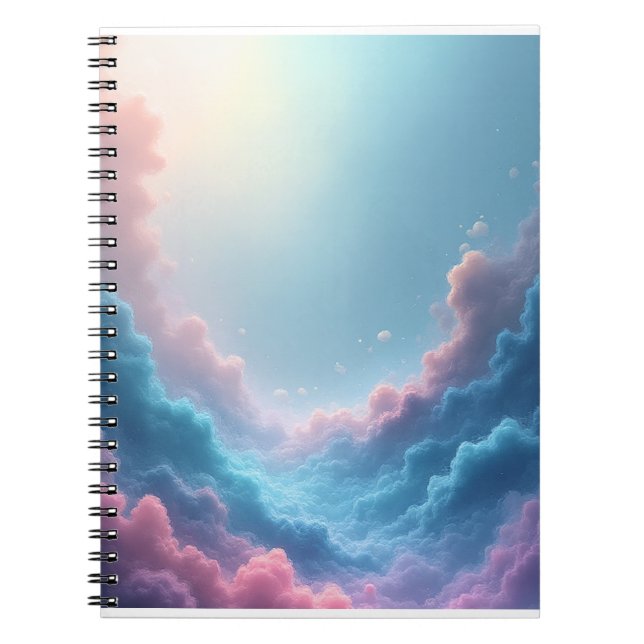 Caderno Espiral Nuvens Pastel Sonhadoras (Frente)