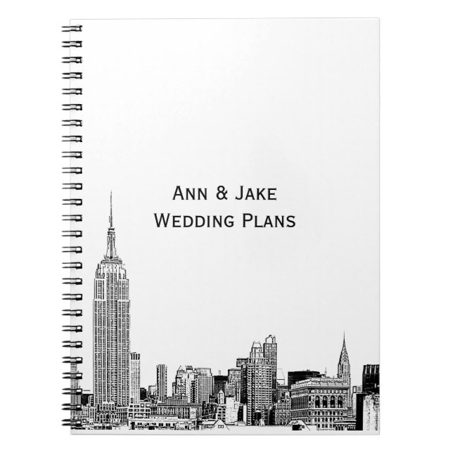 Caderno Espiral NYC Skyline Etch 01 (Frente)