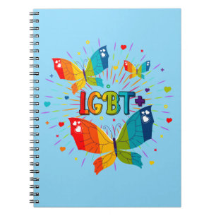 Caderno Espiral O amor do orgulho da borboleta é o amor a consciên