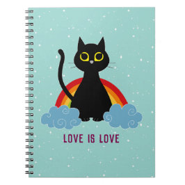 Caderno Espiral O AMOR É O Bloco de Orgulho AMOR