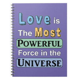 Caderno Espiral O amor é poderoso