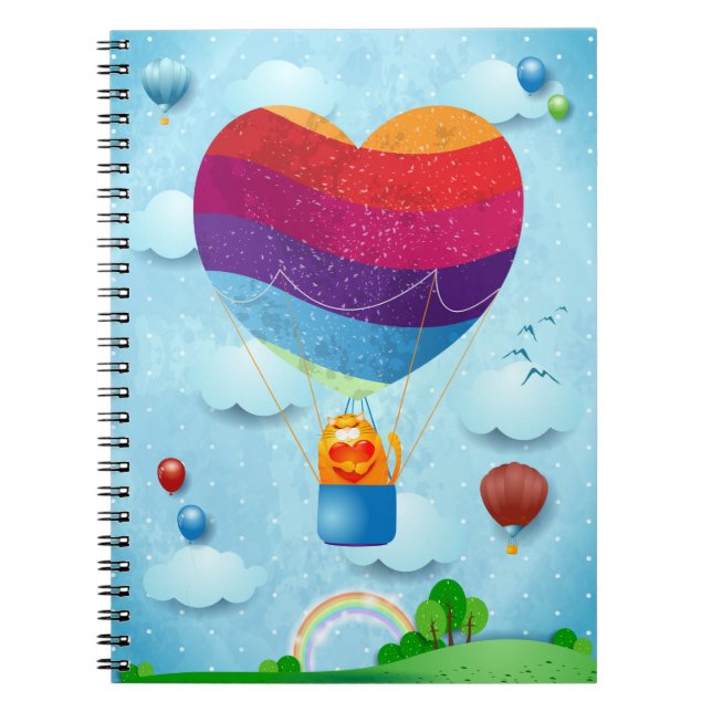 Caderno Espiral O amor está no notebook (Frente)