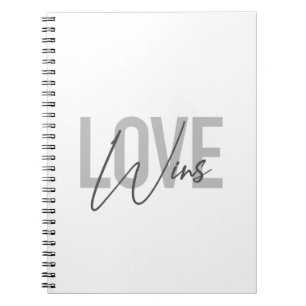 Caderno Espiral O Amor Simples, legal, urbano, moderno ganha
