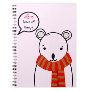 Caderno Espiral O Amor Suporta Todas as Coisas