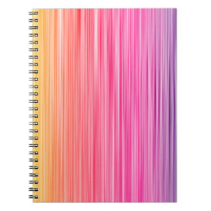 Caderno Espiral O arco-íris cola fundo abstrato. Perspectiva color