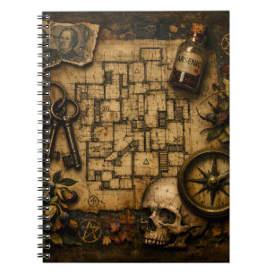Caderno Espiral O Arquiteto da Morte: Castelo dos Assassinatos de